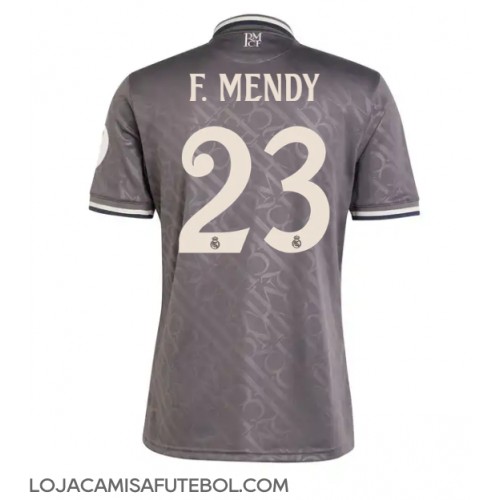 Camisa de Futebol Real Madrid Ferland Mendy #23 Equipamento Alternativo 2024-25 Manga Curta